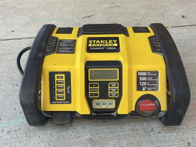 Stanley Fatmax Powerit 1000A Jump Starter w/ 120 PSI Air Compressor & USB Power Supply