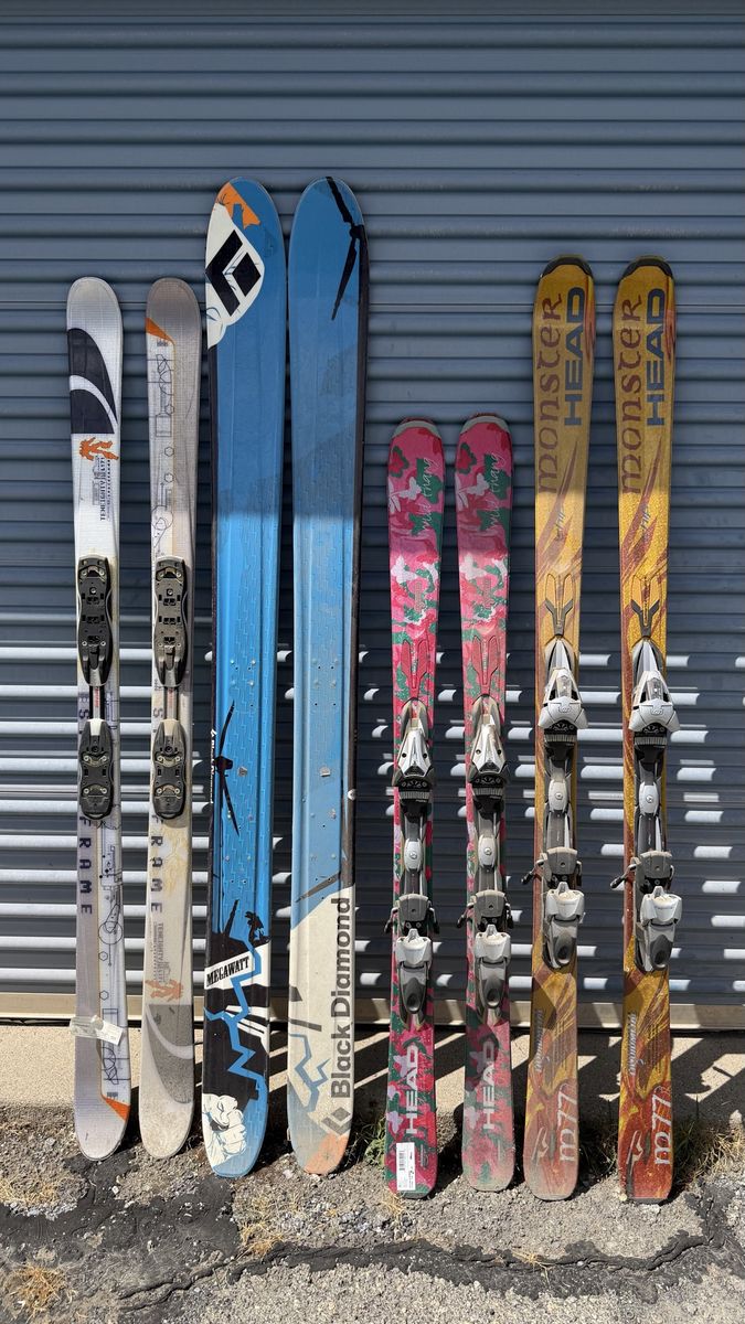 Used Skis & Bindings - Salomon, Head, and Black Diamond - Various Sizes