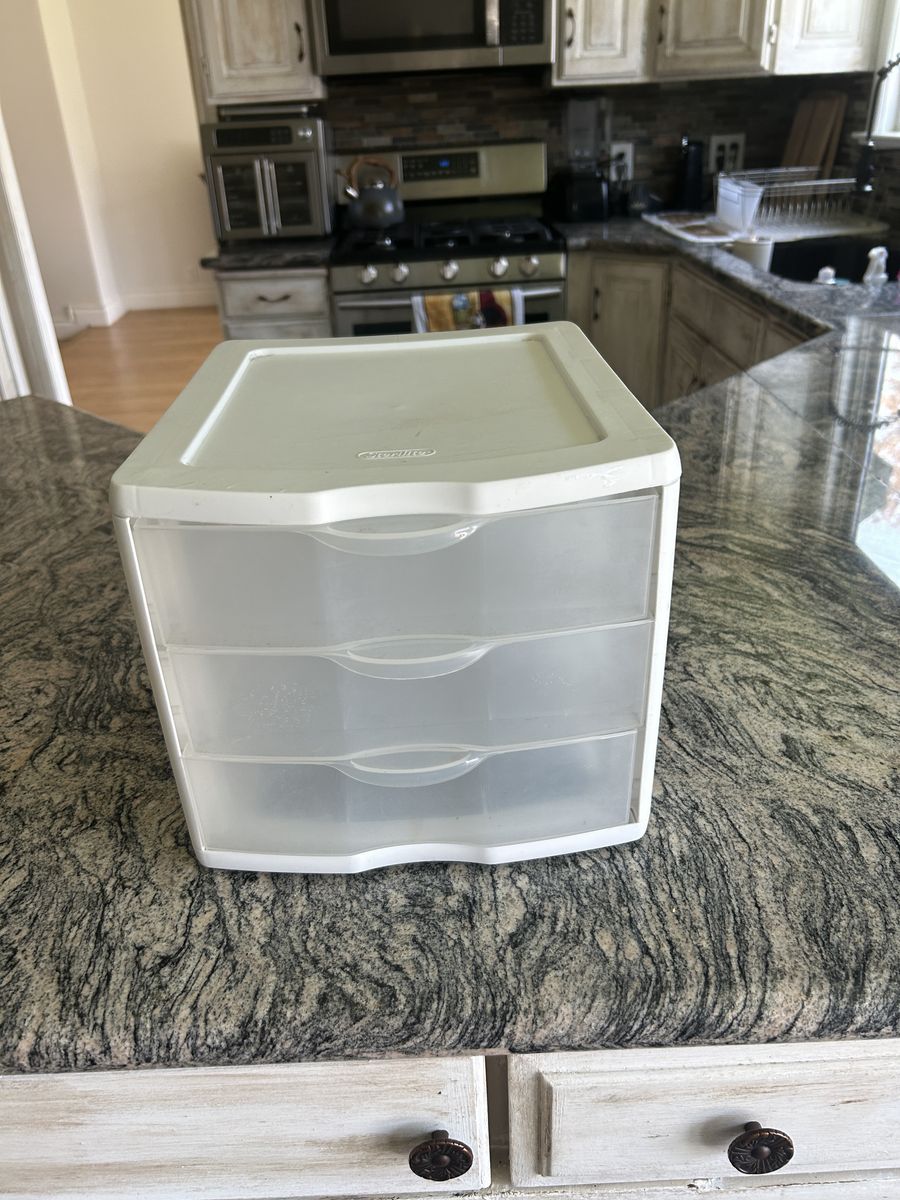 3 Drawer Sterlite containers