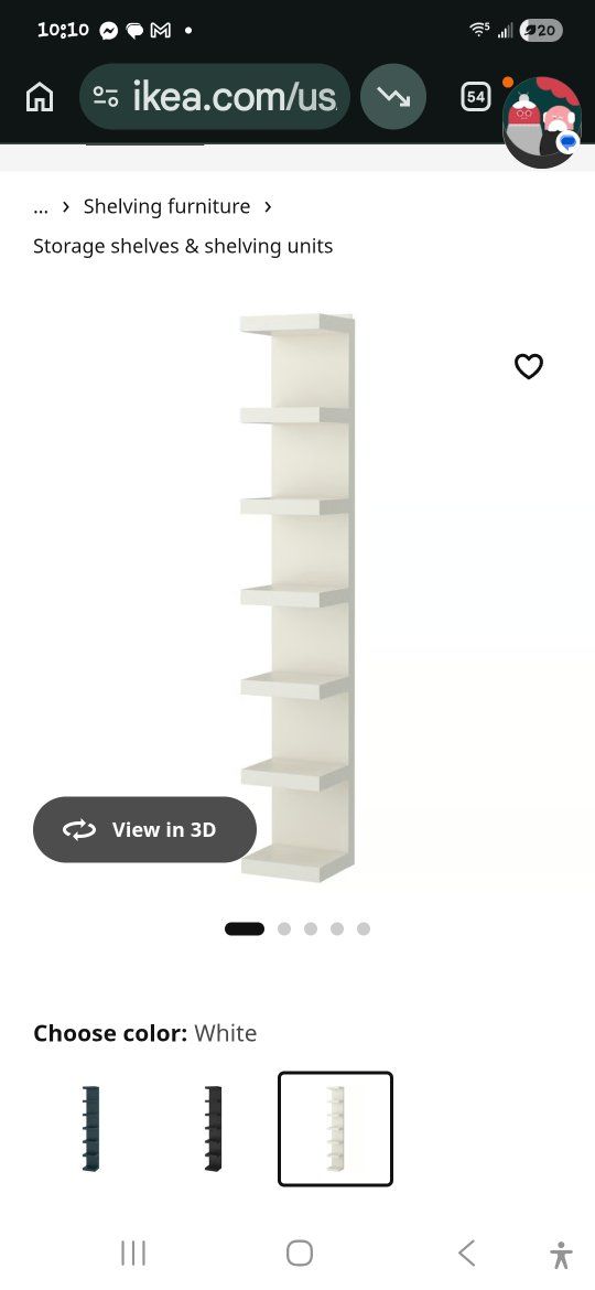 IKEA LACK Tall White Wall Shelf Unit - New in Box