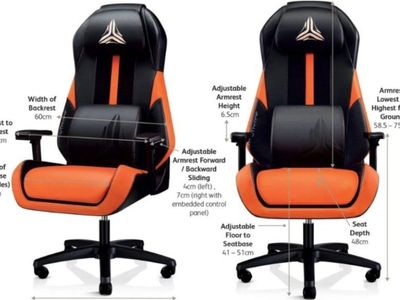 New Osim Uthrone Orange Massaging Gaming/Office Chair