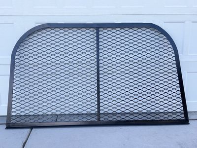 Heavy-Duty Black Metal Mesh Basement Window Well Cover