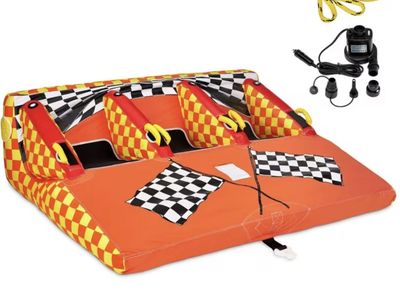 3 person towable water tube new in box boating tube
