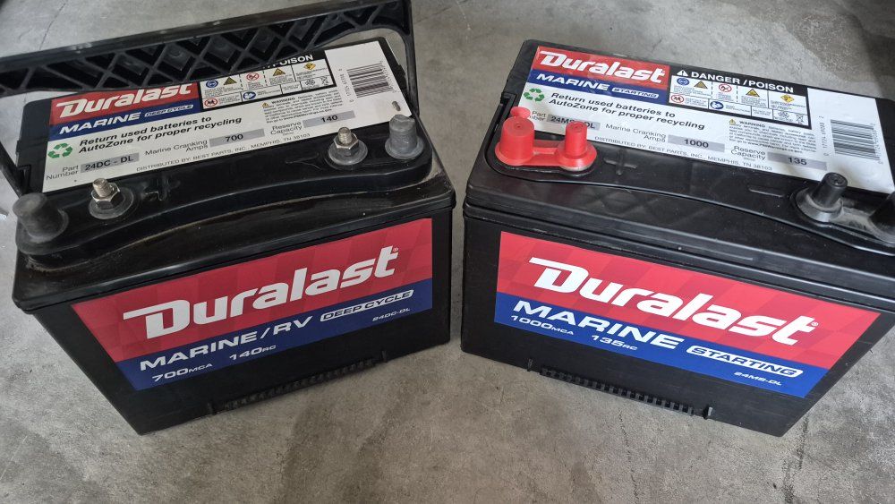 2 rv marine/rv 12v batteries