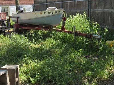 14 Foot Aluminum Fishing/Hunting Boat, Motor and Trailer and other stuff
