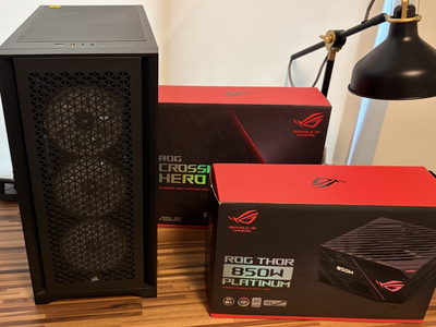Ryzen 9 5900X Gaming PC Core Bundle - Crosshair VIII Hero, 32GB RAM, H100i Liquid Cooler, ROG Thor 850W, Case + RGB Fans