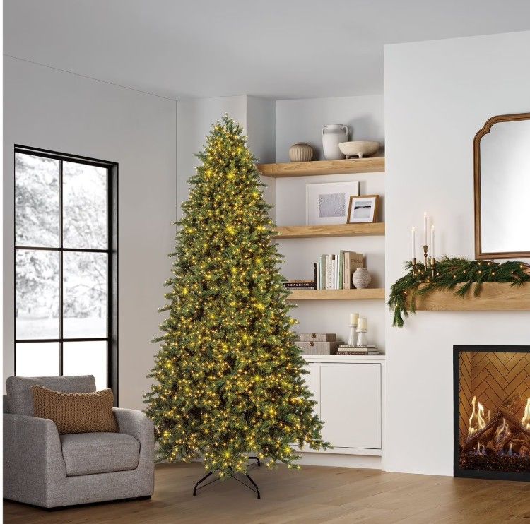 Member's Mark 9' Norway Fir Pre-Lit Christmas Tree - $225