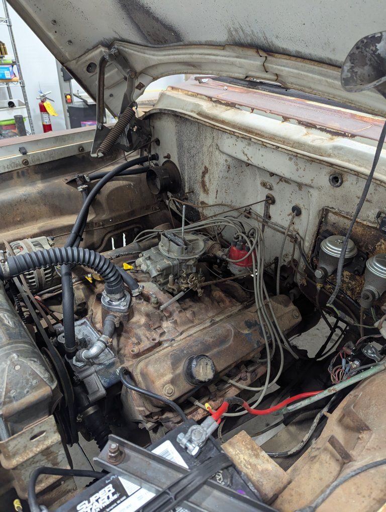 Chrysler 318 w/ NP420 trans.