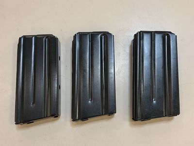 3 - Colt AR-15 20 Round .223/5.56 Steel Magazines New