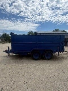 7'x14' Bumper Pull Dump Trailer 48" High Sides