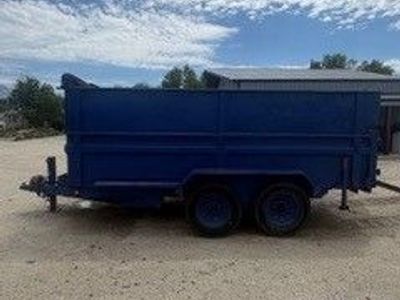 7'x14' Bumper Pull Dump Trailer 48" High Sides