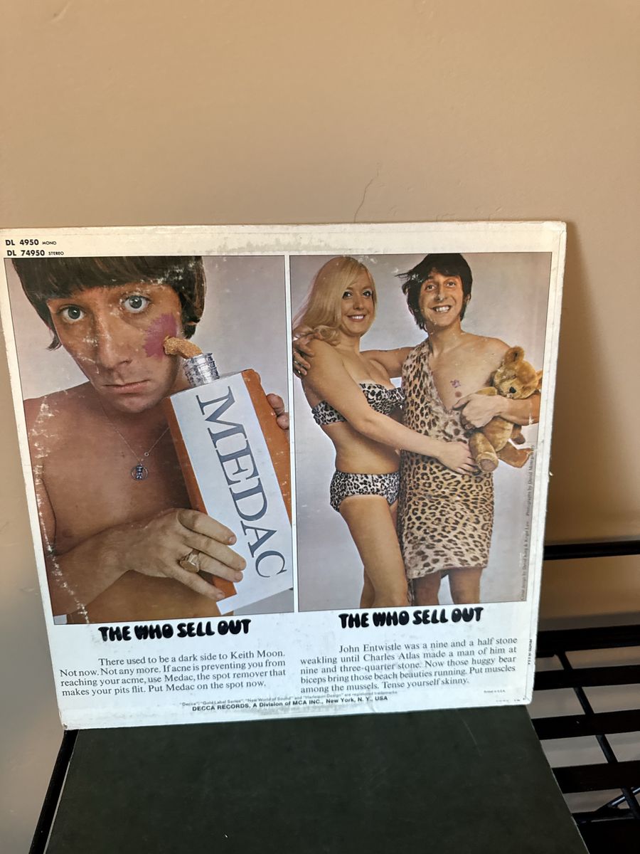 The Who Sell Out Vintage Vinyl Record Album Decca DL 74950