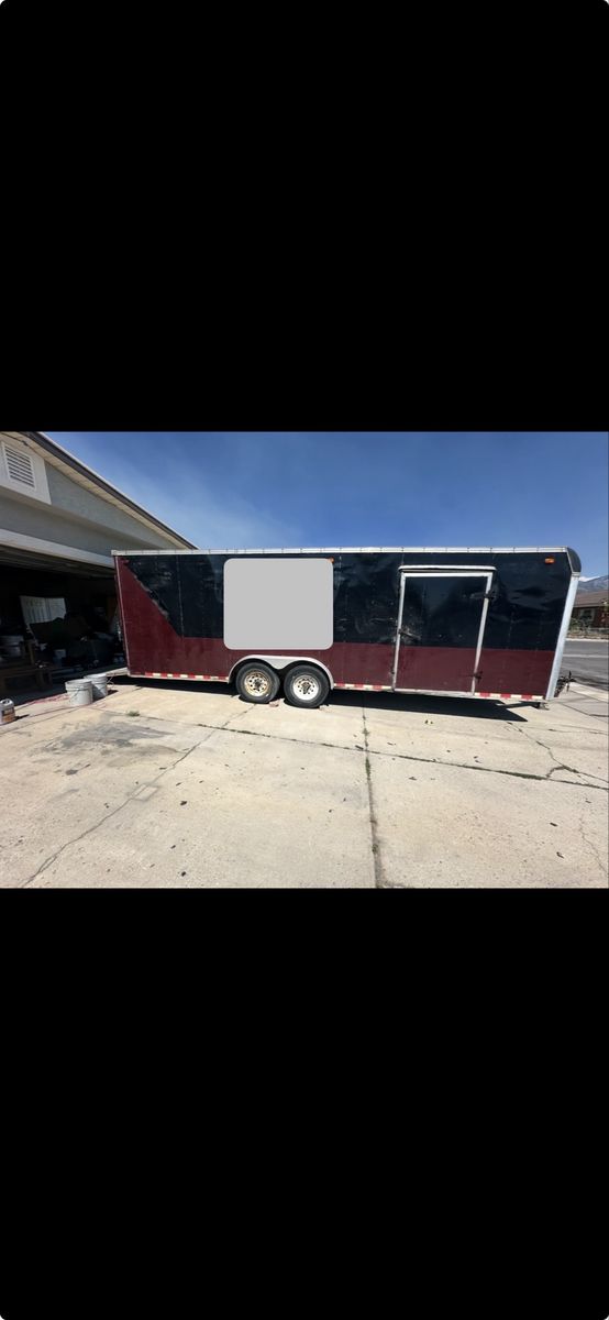 24’ feet heavy duty cargo trailer (re-purposed for concrete forms and work)