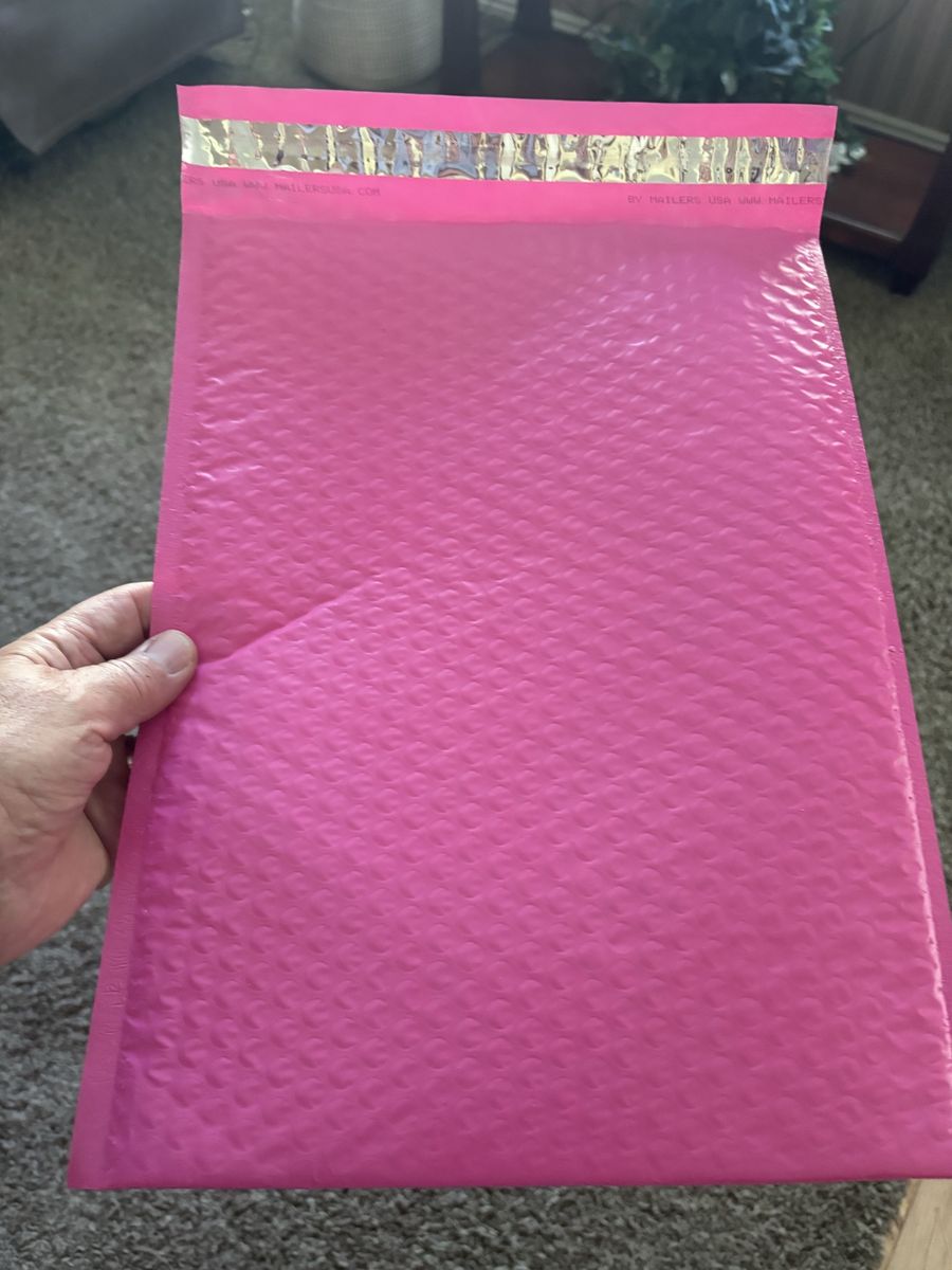 New Pink Bubble Mailers