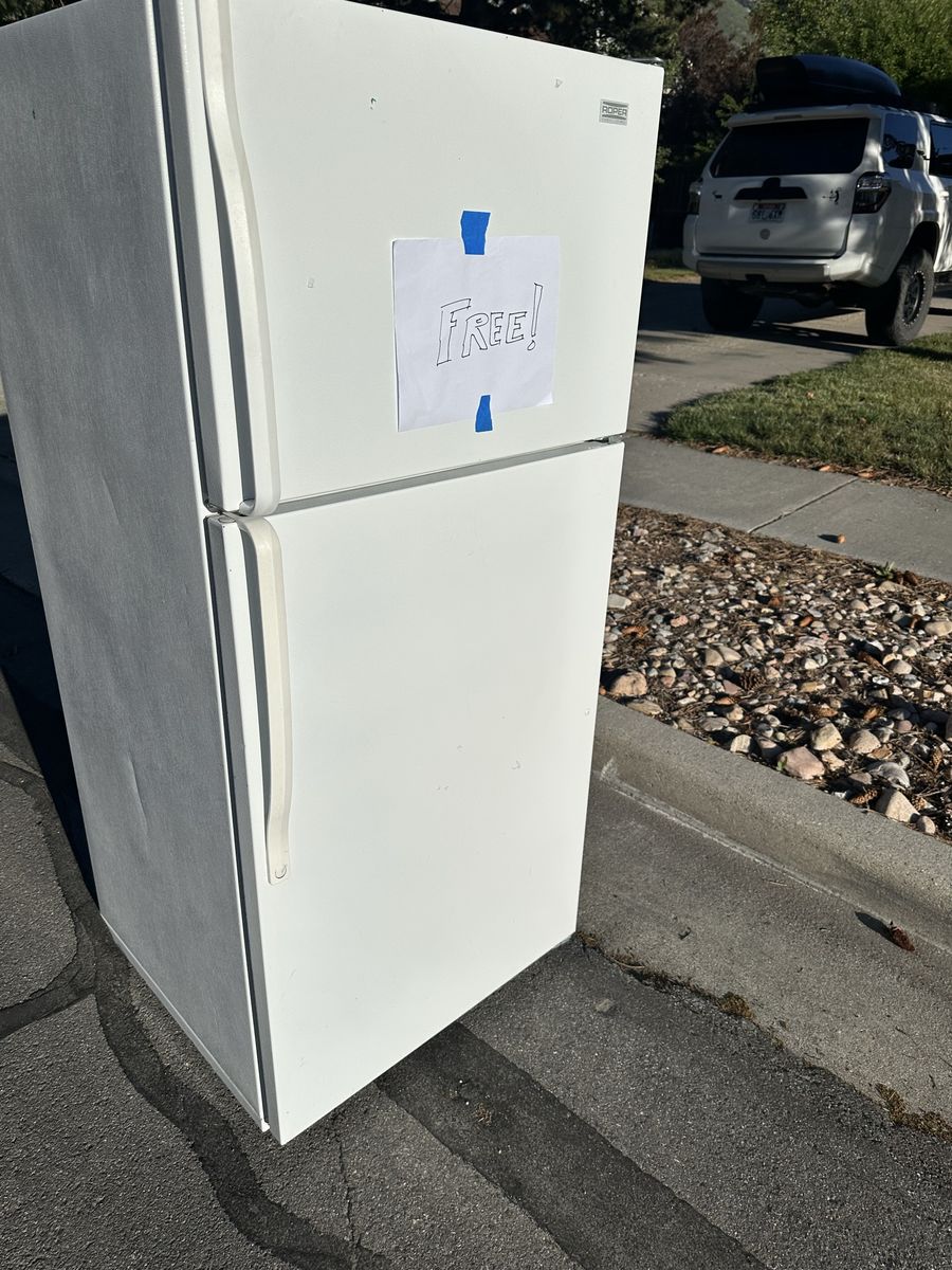 Free refrigerator/freezer.
