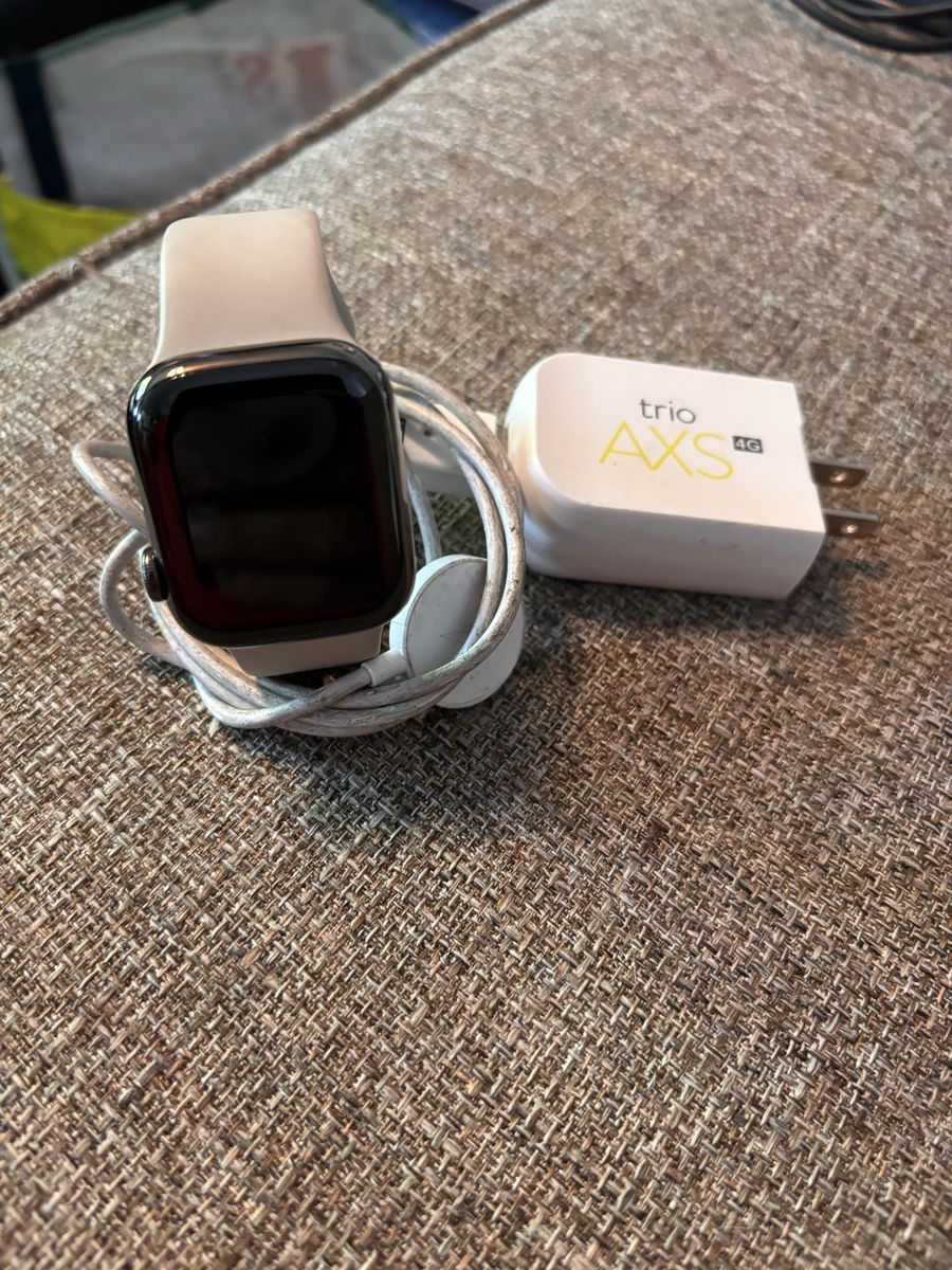 Apple Watch Series 6 41mm Stainless Steel GPS + Cellular with Light Pink Sport Band