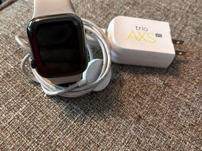 Apple Watch Series 6 41mm Stainless Steel GPS + Cellular with Light Pink Sport Band