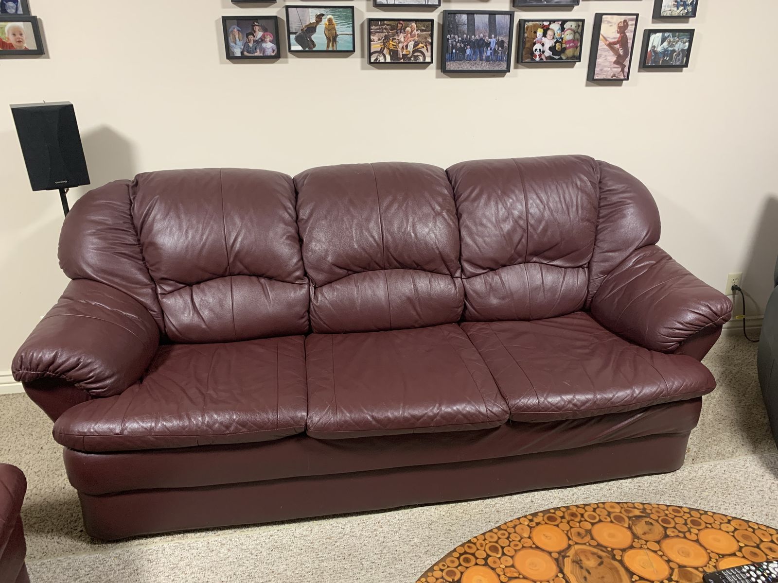 leather sofa