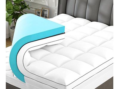 NEW Vomiliku 4 Inch King Mattress Topper Pad