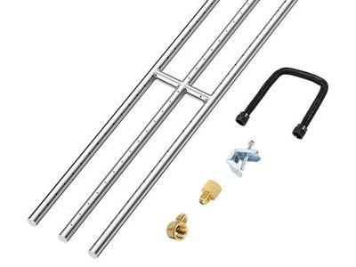 30x6 fire pit burner bar - new