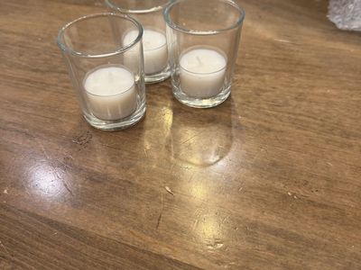 Shot glass candles