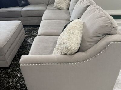 Sectional Couch With ottoman.
