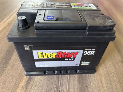 Brand New EverStart Plus 96R Car Battery, 600 CCA