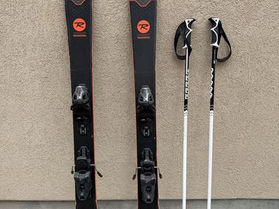 Rossignol SKY 7 HD Skis with Bindings & Poles - All-Mountain, Freeride, Used