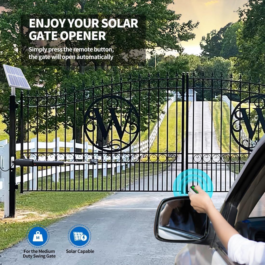 TOPENS Automatic Solar Gate Opener