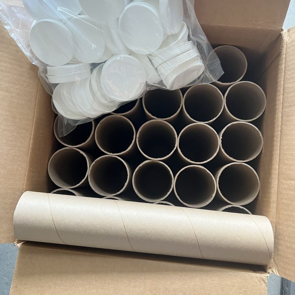 24 - 16” X 3” New Mailing Shipping Tubes w/ Caps