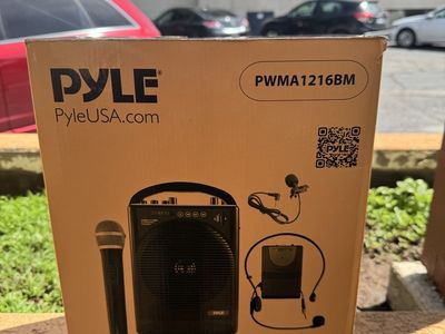 Pyle USA Portable PA Speaker Amplifier & Microphone System Wireless