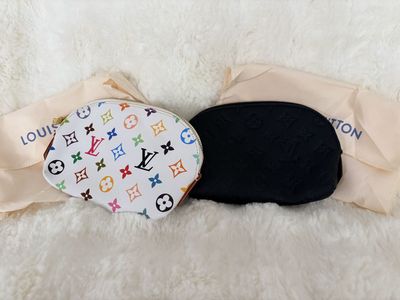 2 - Leather LV Makeup Bags New