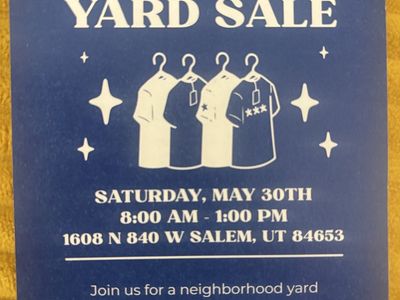 Neighborhood Yard Sale