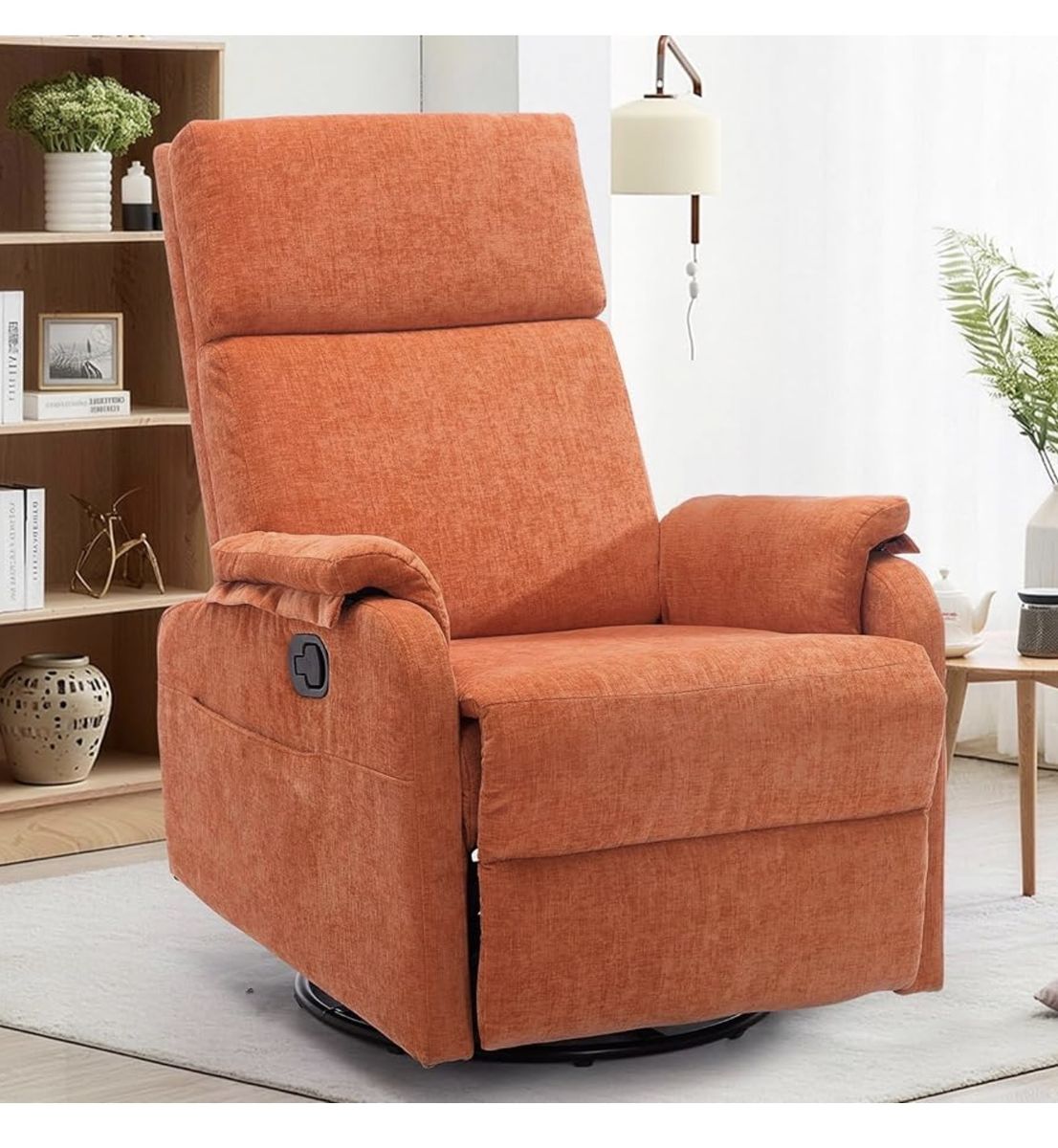 Korser Recliner Chair, Swivel Rocking Recliner Chair