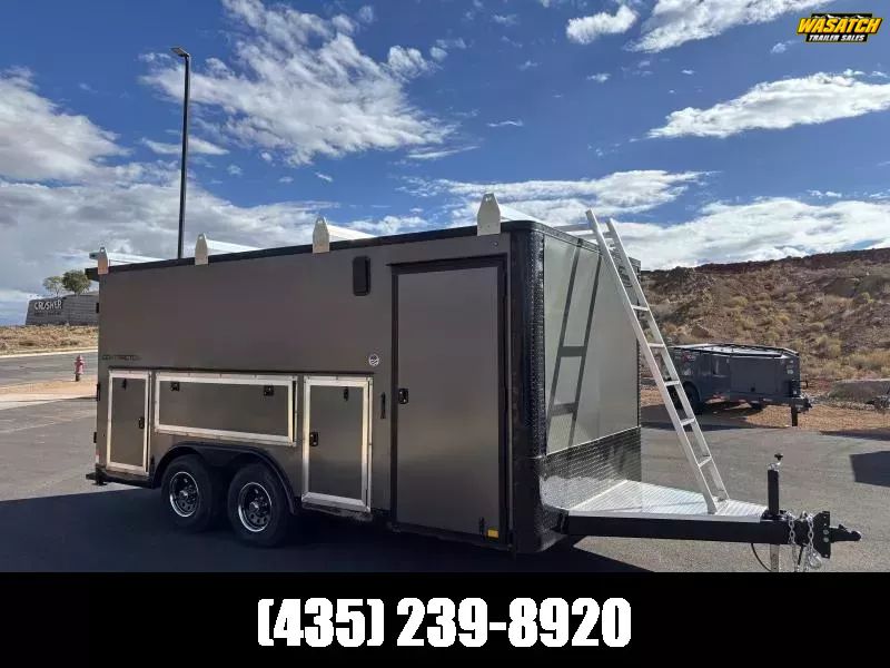 2026 Formula Trailers 8.5X16 10K Contractor Deluxe Flat Top Bull Nose Enclosed Cargo Trailer