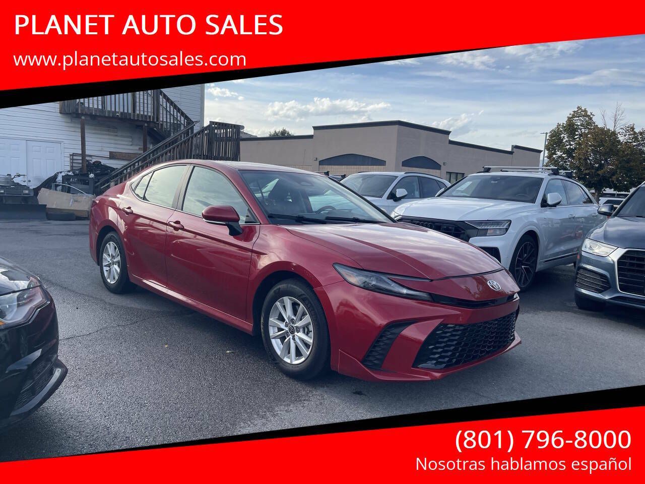 2025 Toyota Camry LE — rebuilt & branded title, 29% below market