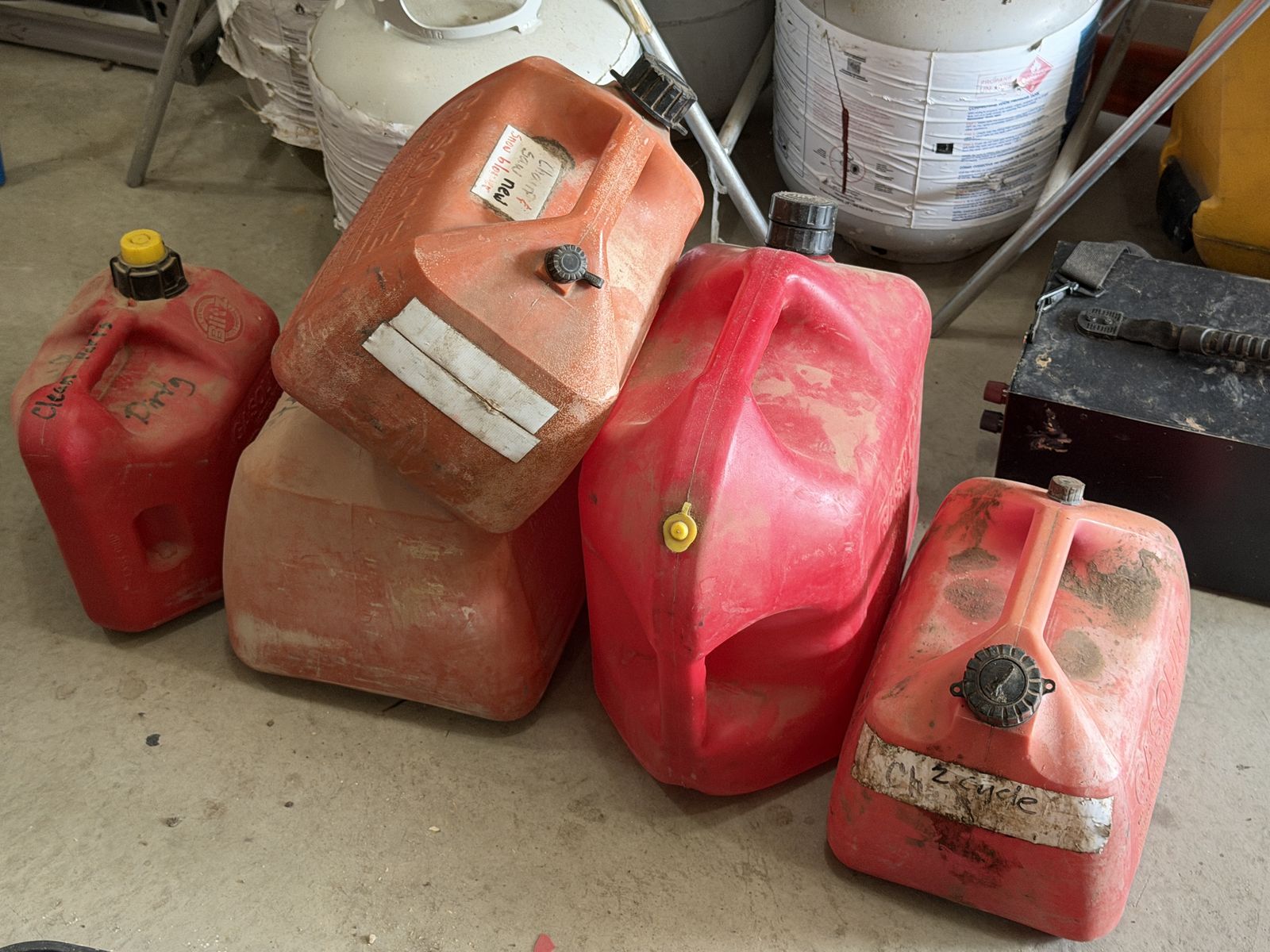 For sale misc. gas cans