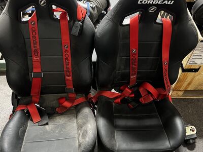 CORBEAU BAJA XRS SUSPENSION RACE SEATS, NEW!!