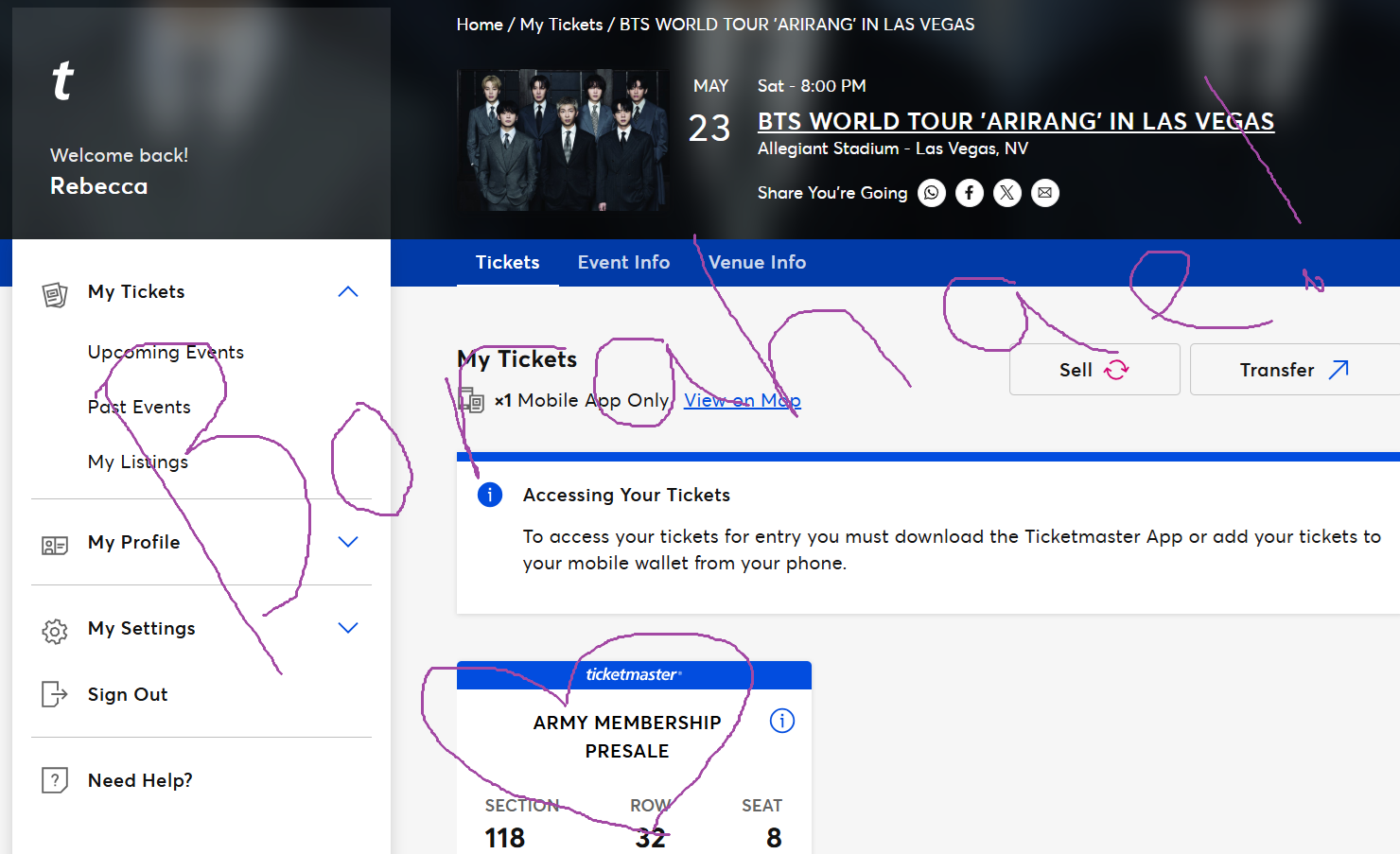 BTS - Las Vegas, Sat May 23