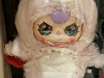 Baby Three AI 800% Plush Style Art Toy Figure Pink Bunny Rabbit
