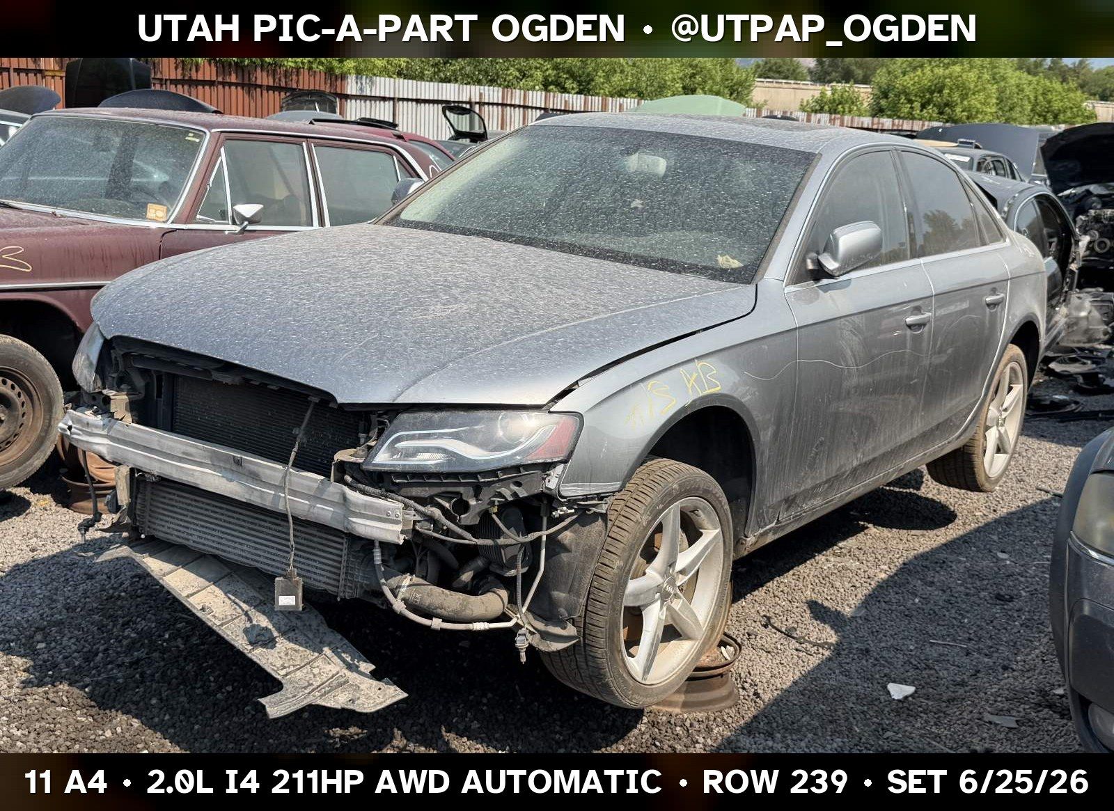 2011 Audi A4 B8 Parts - UTPAP Ogden