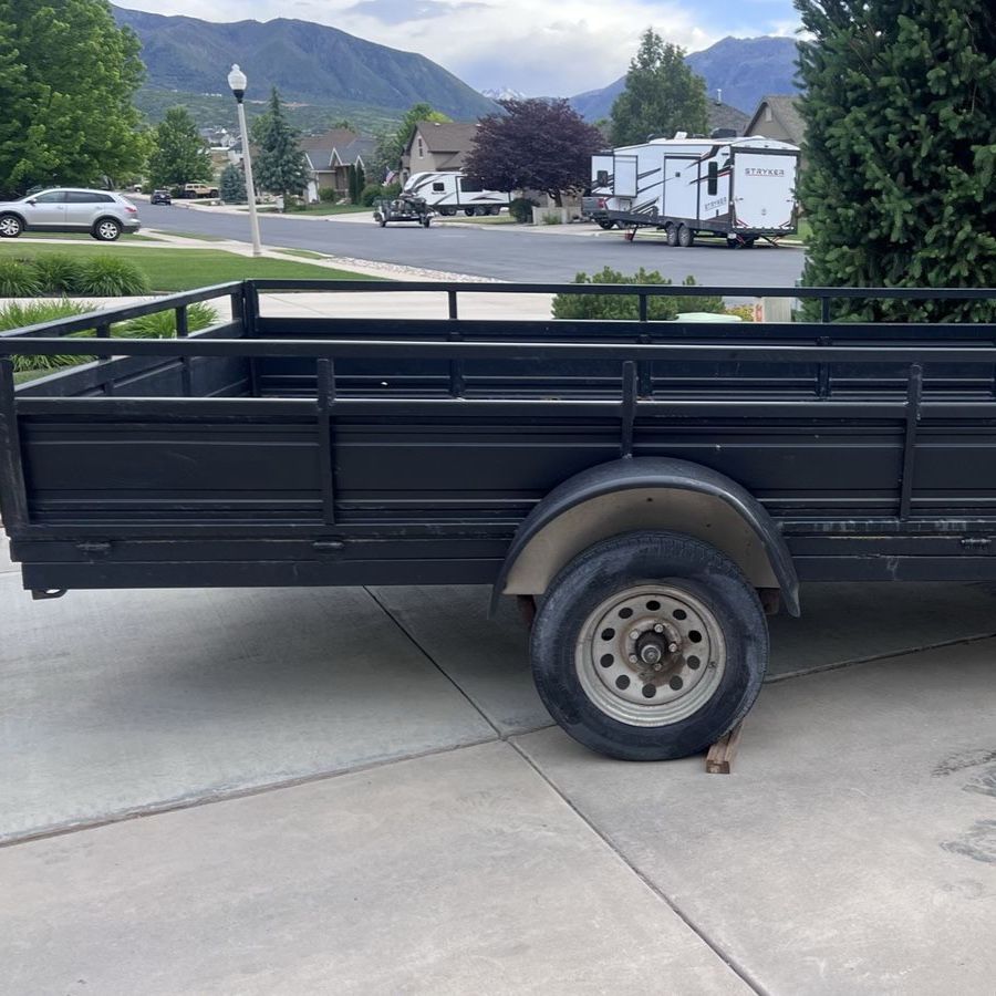 7’ x 12’ Utility Trailer with 3500 pound axle.