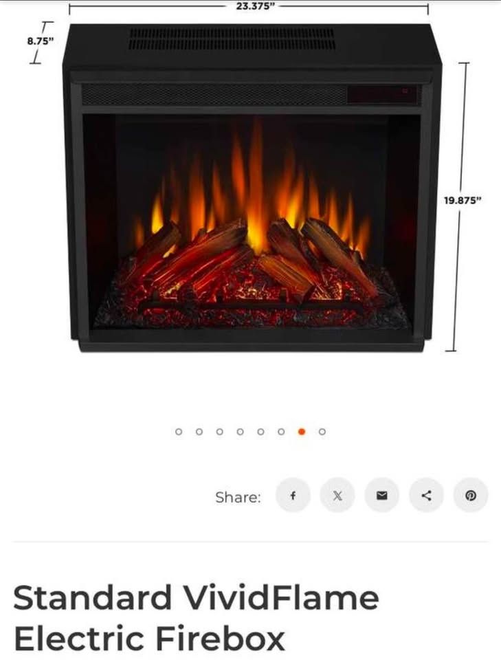 Real Flame Standard VividFlame Electric Firebox
