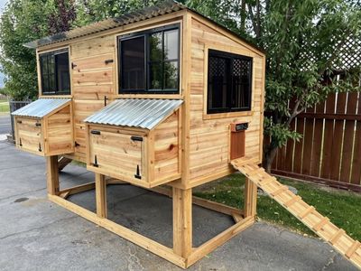 New Solid Wood Large Chicken Coop