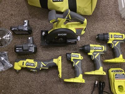 New Ryobi ONE+ 18V Cordless 5-Tool Combo Kit