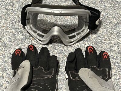 Oakley Dirt Bike Goggles and Fly Gloves