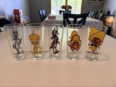 Pepsi Looney Tunes Collectible Glasses from 1973
