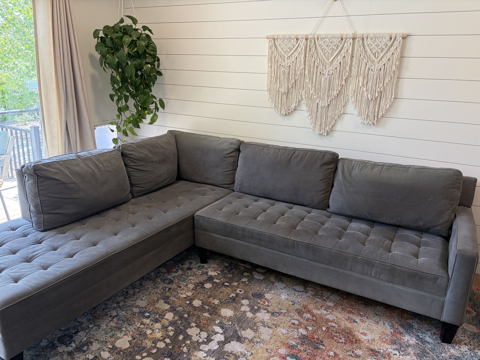 Grey sectional