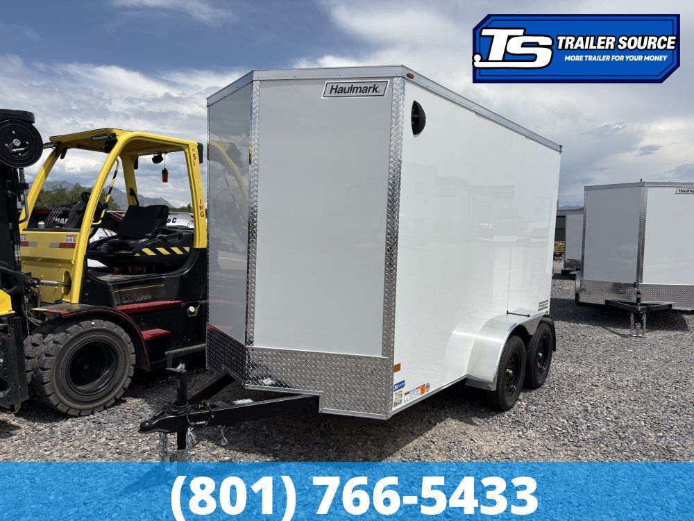 6x12 Haulmark Passport DELUXE Enclosed Cargo Trailer - 7'0" Interior - 7K GVWR - .080 PolyCor, Screwless Exterior