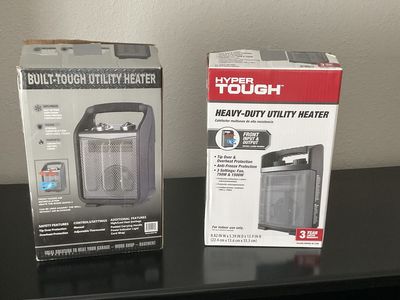 Hyper Tough DG1709 1500W Heavy-Duty Utility Heater with Tip-Over & Overheat Protection, Anti-Freeze